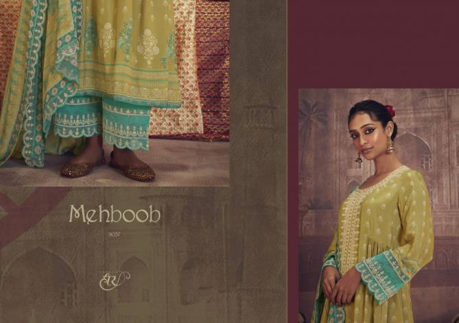 Meheboob By Kimora Heer Muslin Print Embroidery Designer Salwar Suits Wholesale Price In Surat
